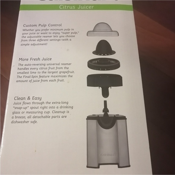 CUISINART Citrus Juicer EUC easy clean easy use pulp control low pulp - Picture 7 of 8